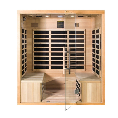 Sitio tradicional lejano al aire libre 220V 9kw de la sauna de infra 4 personas 2021