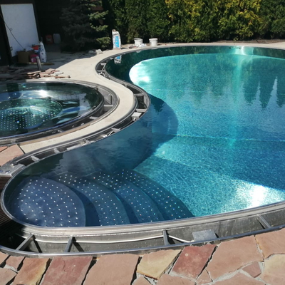 Piscina inoxidable del marco metálico de la piscina de la estructura de acero del jardín al aire libre para el hogar
