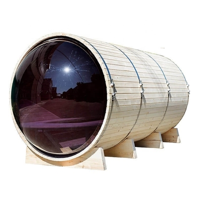 Vapor seco rojo de Cedar Barrel Sauna Outdoor Sauna alrededor de la sauna al aire libre