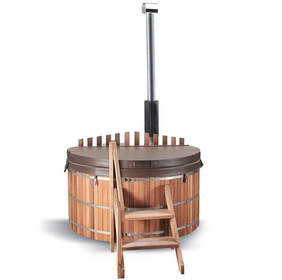 Sauna ardiente de madera al aire libre Kit Hot Tub Wet Steam del barril