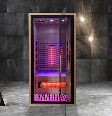 Forme el balneario infrarrojo lejano Mini Sauna For Half Body finlandés 100KG de la sauna del sitio