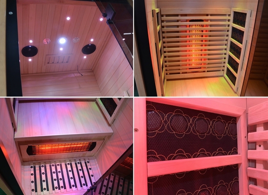 Forme el balneario infrarrojo lejano Mini Sauna For Half Body finlandés 100KG de la sauna del sitio