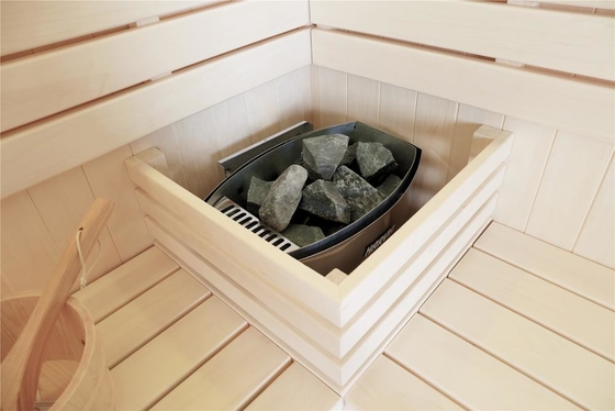 Persona seca grande Cedar Sauna de la familia 4 de la casa de combinación de la sauna de vapor del CE del tamaño