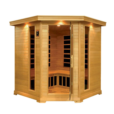 El infrarrojo de lujo de la combinación del rock y la estrella llevada sauna tradicional enciende el sitio de vapor de la esquina de la sal