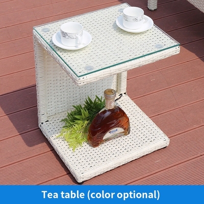 Piscina de mimbre de Chaise Lounge Chair For Beach de la rota de la cama del ocioso de Sun del ocio al aire libre
