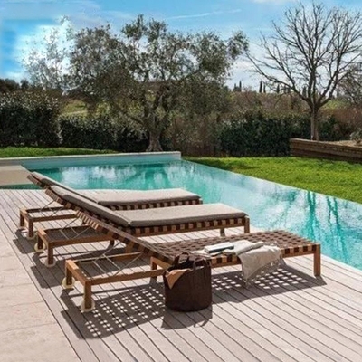 Silla de cubierta al aire libre del chalet del plegamiento del ocio de los ociosos de Sun de la piscina de la rota
