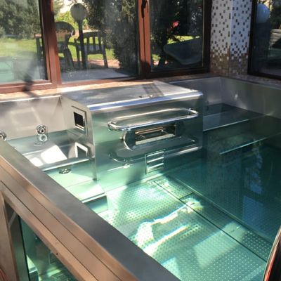 Piscina de lujo de Hydromassage del jardín del marco metálico del inground de la piscina del balneario modular hermoso 12x24 Inground de la nadada
