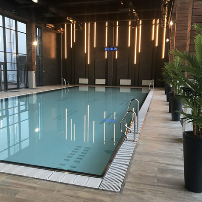 El marco de acero Inground del rectángulo interior del balneario 316 reúne de lujo para el chalet
