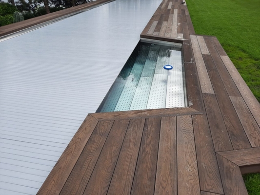Balneario modular del acero inoxidable 316 de las piscinas de Inground del rectángulo de lujo del chalet con la cubierta