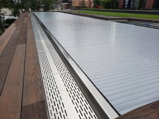 Balneario modular del acero inoxidable 316 de las piscinas de Inground del rectángulo de lujo del chalet con la cubierta