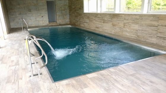 Piscina de la estructura de acero de los Ss que nada 316 grandes rectangular sobre las piscinas modulares de tierra