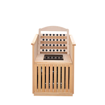 Sauna tradicional del medio cuerpo infrarrojo una cabina portátil 0.9kw de la persona para el hogar