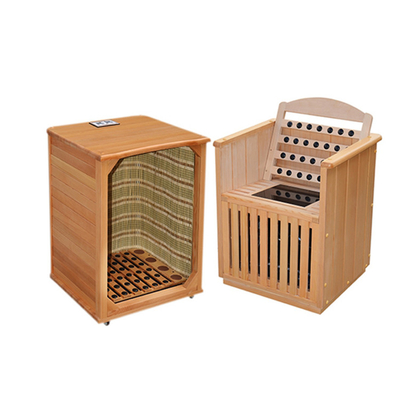 Sauna tradicional del medio cuerpo infrarrojo una cabina portátil 0.9kw de la persona para el hogar