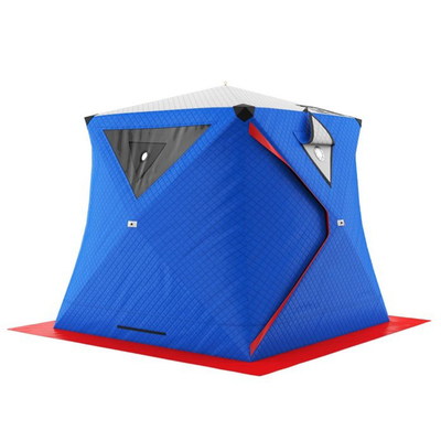 Tienda azul de la sauna al aire libre portátil de nylon con los productos que acampan grandes de Windows
