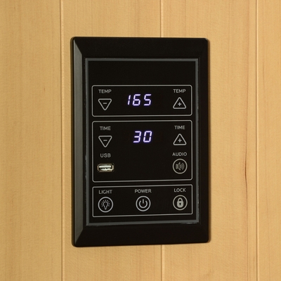 Cicuta canadiense infrarroja lejana interior 9KW de madera de la persona del sitio 2-4 de la sauna