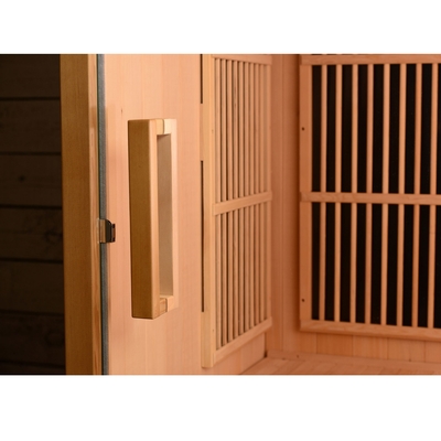 Cicuta canadiense infrarroja lejana interior 9KW de madera de la persona del sitio 2-4 de la sauna