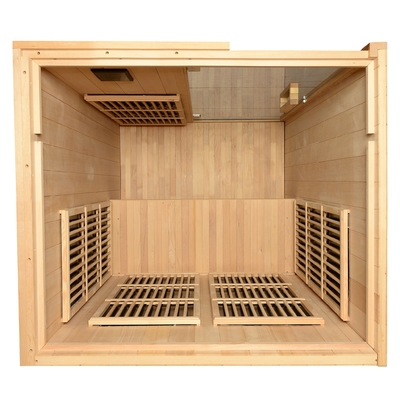 Cicuta canadiense infrarroja lejana interior 9KW de madera de la persona del sitio 2-4 de la sauna