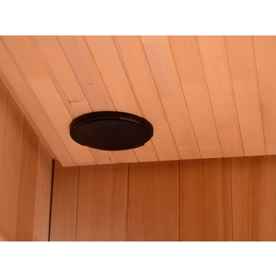 Cicuta canadiense infrarroja lejana interior 9KW de madera de la persona del sitio 2-4 de la sauna