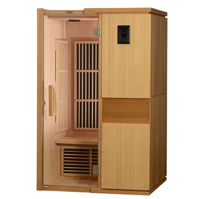 Cicuta canadiense infrarroja lejana interior 9KW de madera de la persona del sitio 2-4 de la sauna