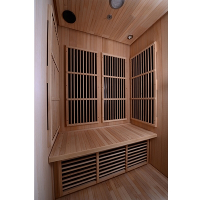 Cicuta canadiense infrarroja lejana interior 9KW de madera de la persona del sitio 2-4 de la sauna