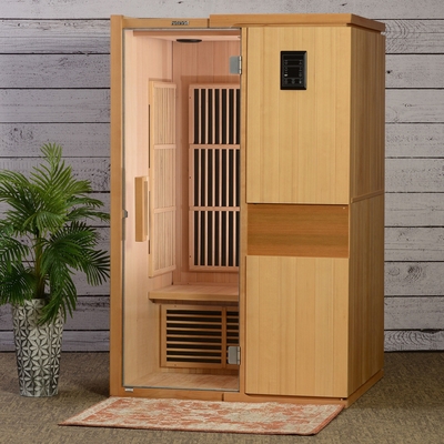 Cicuta canadiense infrarroja lejana interior 9KW de madera de la persona del sitio 2-4 de la sauna