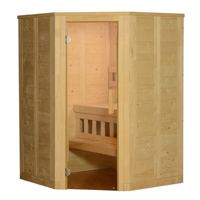 sitio nórdico de la sauna del vapor de la picea de la sauna 6kw de la persona seca tradicional del sitio ETL 2