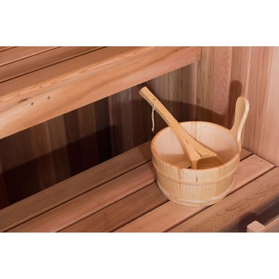 cedro rojo ETL del vapor 220V de madera interior tradicional seca de la sauna