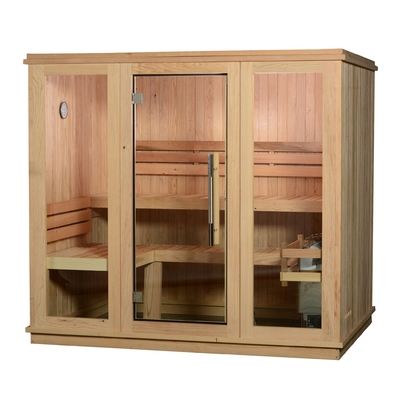 cedro rojo ETL del vapor 220V de madera interior tradicional seca de la sauna
