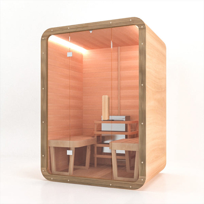 6 picea nórdica interior tradicional de las saunas 9kw de la persona seca con el calentador de Harvia