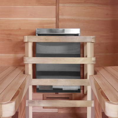 Persona roja de Cedar Steam Sauna Room 2 de la tendencia del sólido portátil tradicional de la sauna