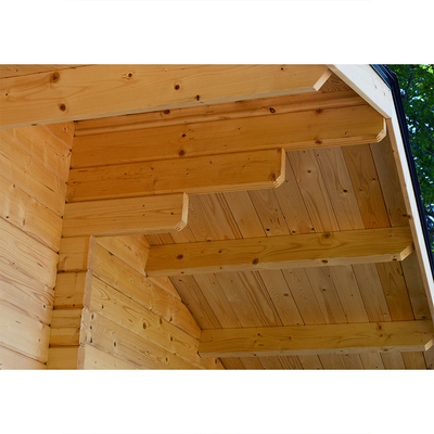 Cabina infrarroja lejana de madera de la sauna de 6 personas de la picea nórdica al aire libre tradicional