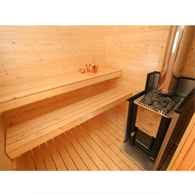 Cabina de madera de la sauna del vapor de la persona 4-6 de la picea nórdica tradicional al aire libre