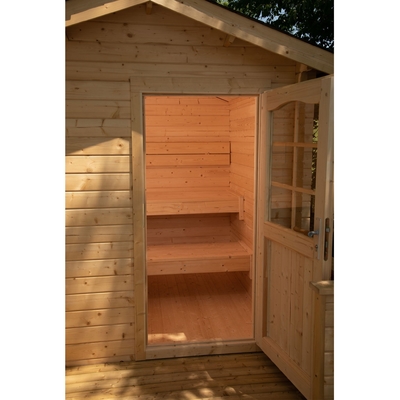 Cabina de madera de la sauna del vapor de la persona 4-6 de la picea nórdica tradicional al aire libre